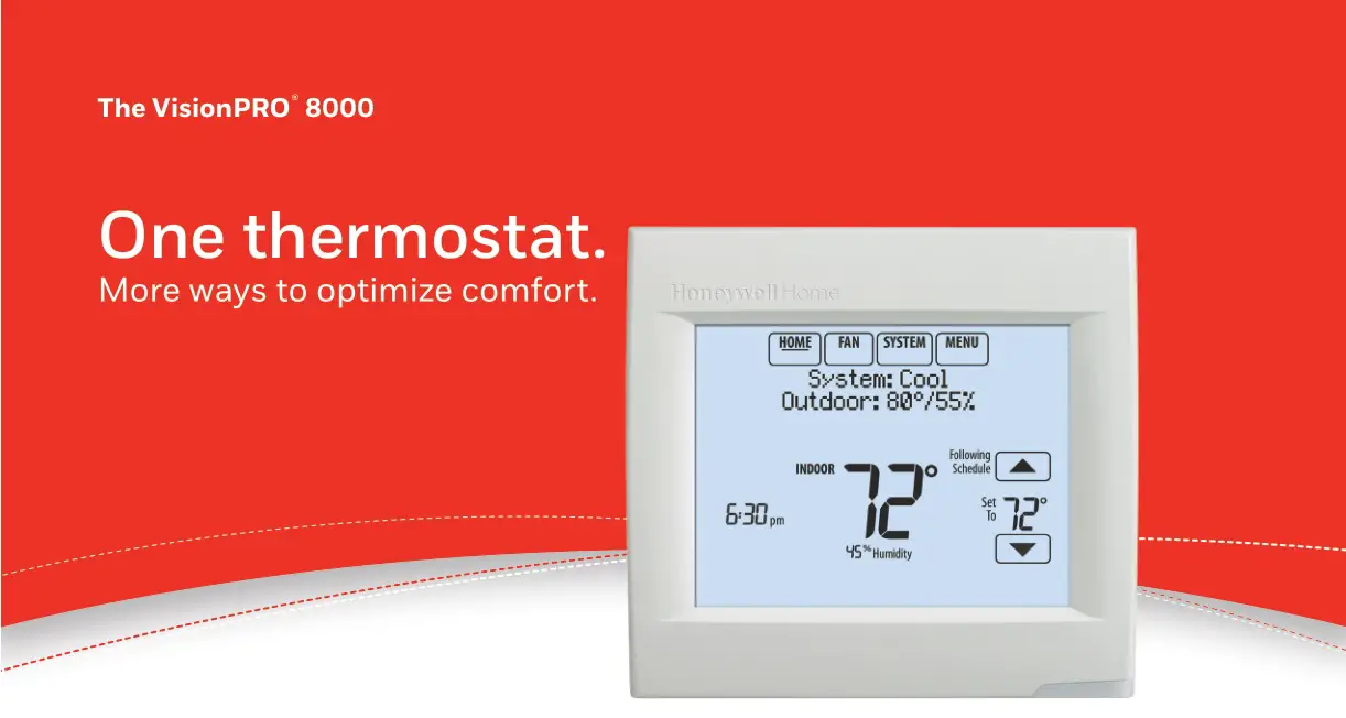 Honeywell Home TH321WF1001-U The VisionPRO 8000 WiFi Thermostat
