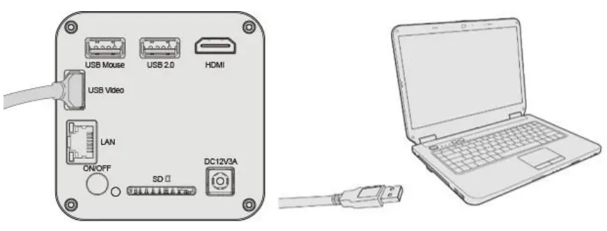 DeltaPix H4KAZFSD08DPX 20X motorized Zoom and Autofocus Digital Microscope - DeltaPix 1