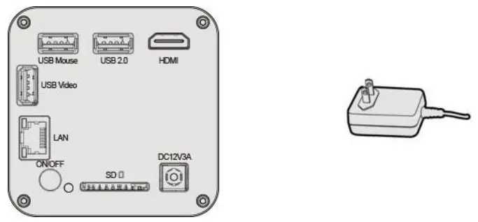 DeltaPix H4KAZFSD08DPX 20X motorized Zoom and Autofocus Digital Microscope - DeltaPix