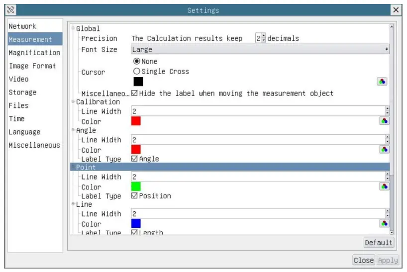 DeltaPix H4KAZFSD08DPX 20X motorized Zoom and Autofocus Digital Microscope - Measurement Setup