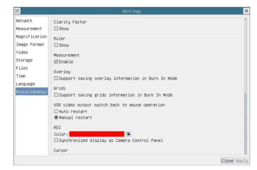 DeltaPix H4KAZFSD08DPX 20X motorized Zoom and Autofocus Digital Microscope - Setting