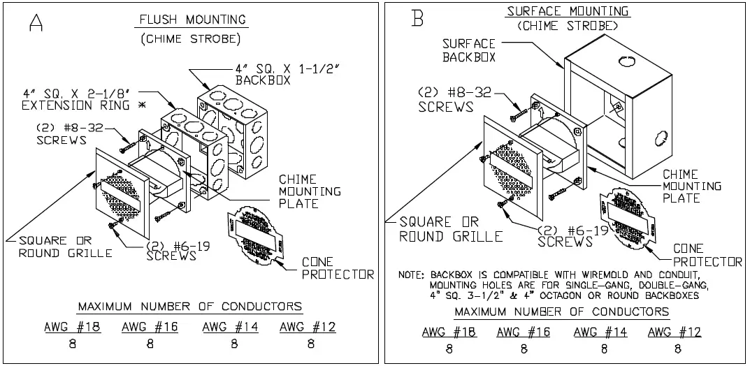 NOTIFIER-Series-Ch70-24mcw-Multi-Candela-Electronic-Chime-Strobe-06