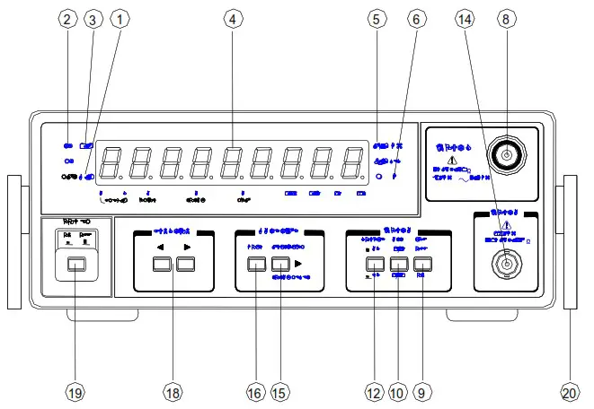 BK PRECISION 1856D 3 7GHz Frequency Digital Totalizer Counter - OPERATION
