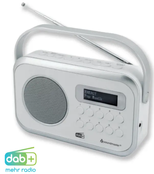 soundmaster 2023 24 Speaker Box Clock Radio Turntable - DAB270WE