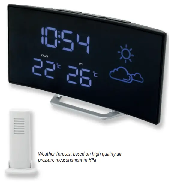 soundmaster 2023 24 Speaker Box Clock Radio Turntable - FUR100