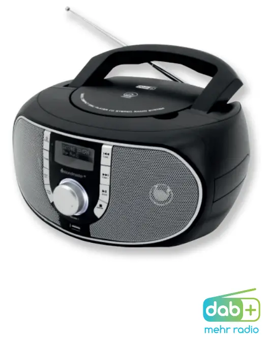 soundmaster 2023 24 Speaker Box Clock Radio Turntable - SCD1700SW