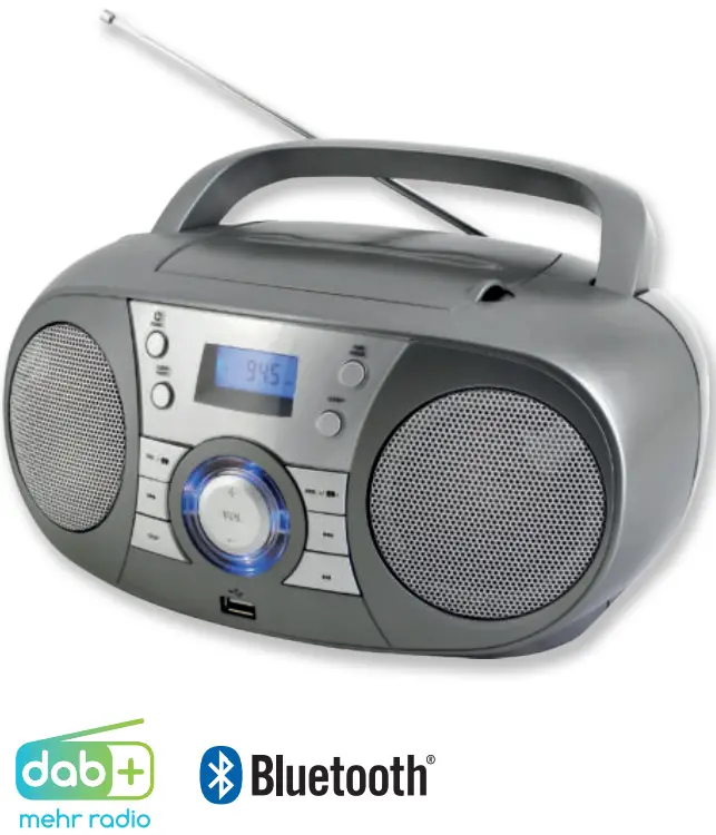 soundmaster 2023 24 Speaker Box Clock Radio Turntable - SCD1800TI