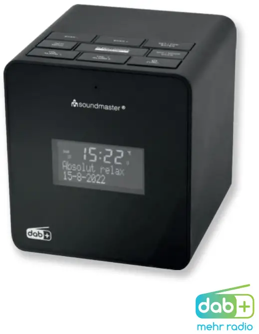 soundmaster 2023 24 Speaker Box Clock Radio Turntable - UR109SW