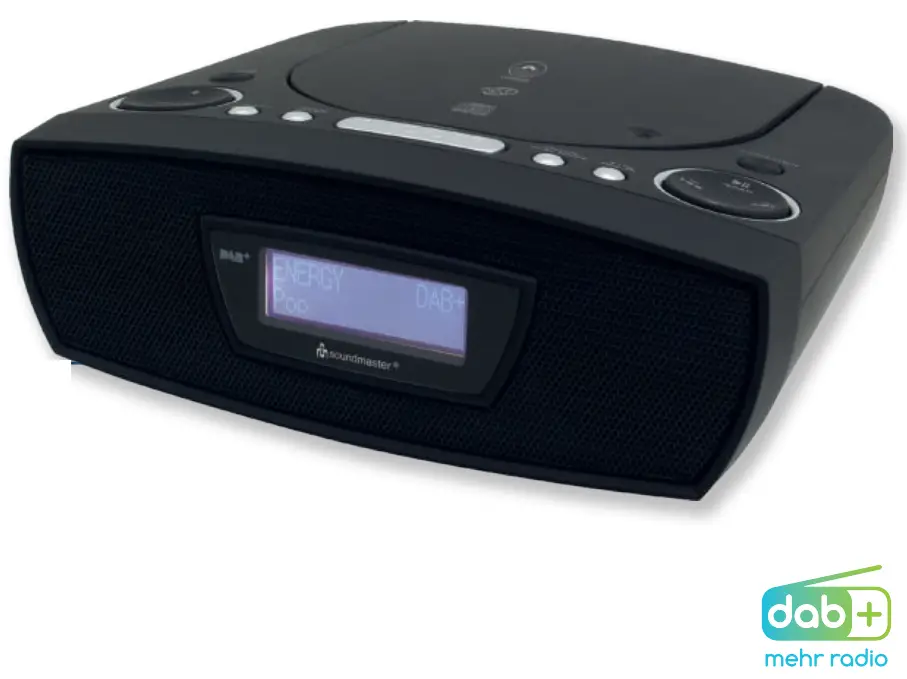 soundmaster 2023 24 Speaker Box Clock Radio Turntable - URD480SW