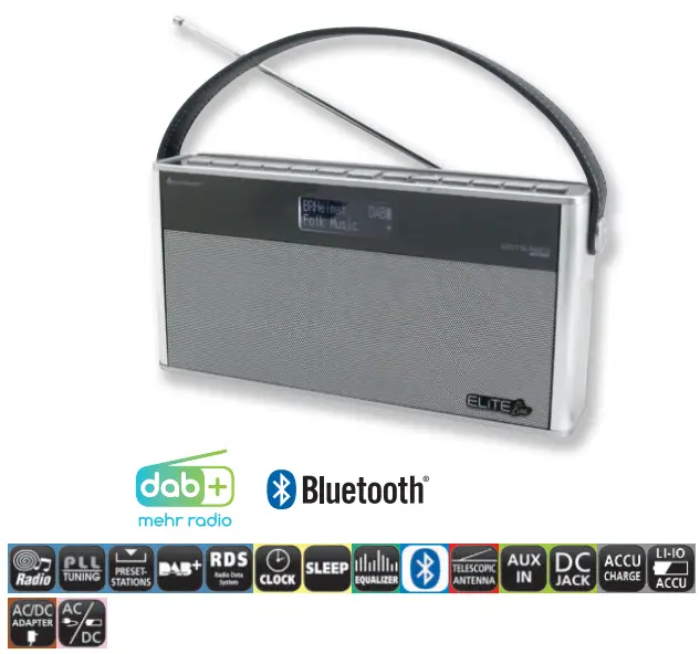 soundmaster 2023 24 Speaker Box Clock Radio Turntable1 - DAB750SI