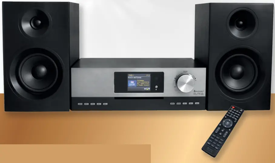 soundmaster 2023 24 Speaker Box Clock Radio Turntable1 - EliteLine