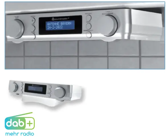 soundmaster 2023 24 Speaker Box Clock Radio Turntable1 - UR2022SI