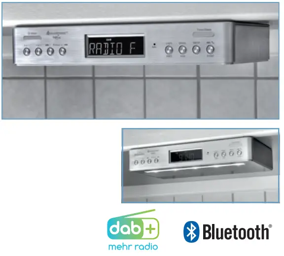 soundmaster 2023 24 Speaker Box Clock Radio Turntable1 - UR2045SI