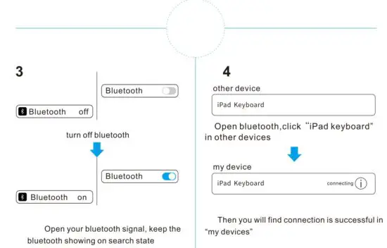 FIG 6 Open the Bluetooth signal and connection