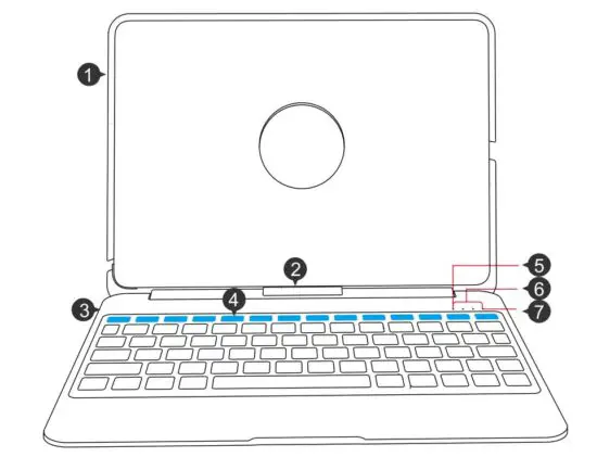 SENGBIRCH F07 Keyboard Case for iPad Pro