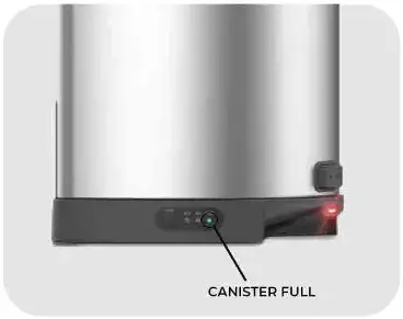 eye vac Vacuum Cleaner Trashcan - OPERATING VACUUM FEATURE 5