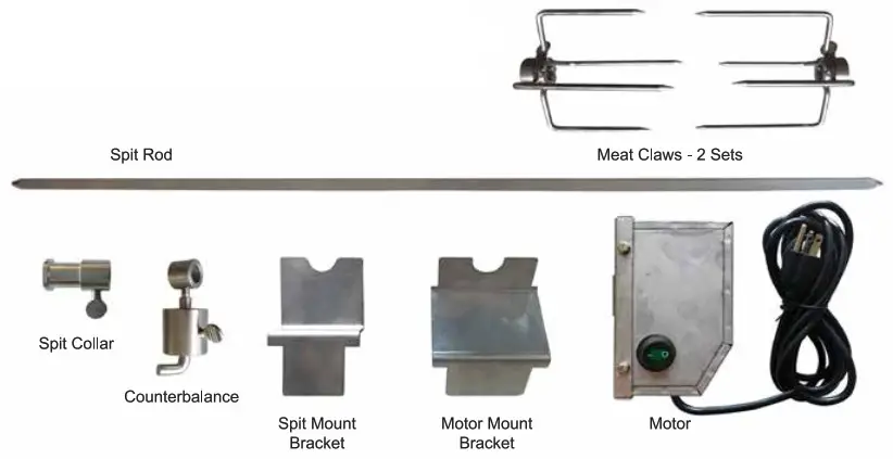 GREEN MOUNTAIN GRILL ROTISSERIE Kit - Component