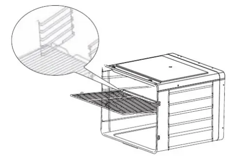 ARTUSI CAO900X1 Electric Built-In Oven Instruction Manual - Fitting Oven Shelves