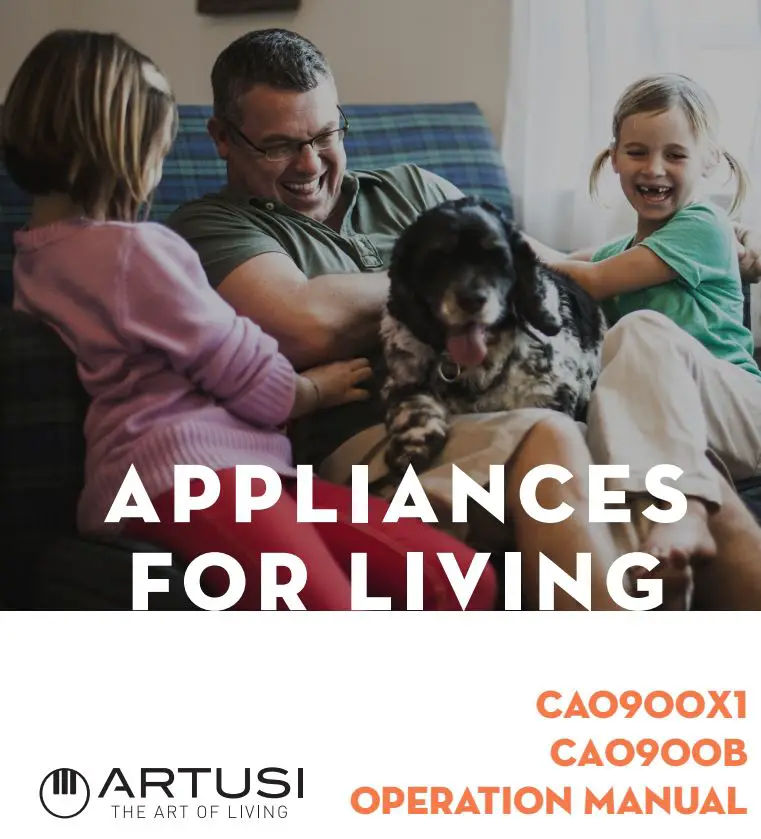 ARTUSI CAO900X1 Electric Built-In Oven Instruction Manual