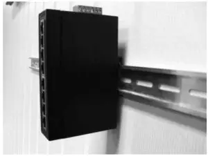 FIG 12 Check the DIN-Rail is tightly on the track