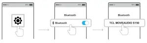 TCL MOVEAUDIO S150 TW10 - Pairing