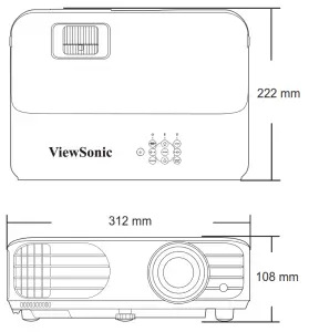 ViewSonic PG706HD DLP Projector -Screws
