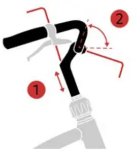 Fitting the saddle and handlebars