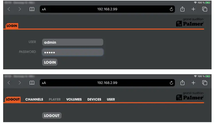 BROWSER-BASED CONTROL APP