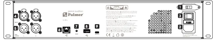 CONNECTIONS - CONTROL AND DISPLAY ELEMENTS