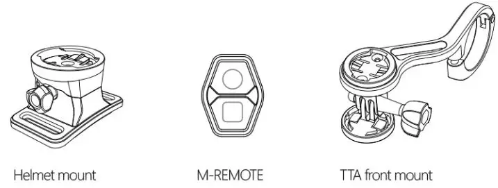 MAGICSHINE Monteer 8000S V2.0 MTB Light with Remote Control User Manual - Optional Parts