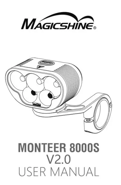 MAGICSHINE Monteer 8000S V2.0 MTB Light with Remote Control User Manual