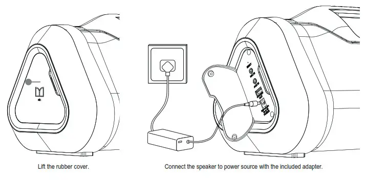 MONSTER 2MNSK0928 Blaster BoomBox Reimagined Portable Bluetooth Speaker- Charging the Speaker