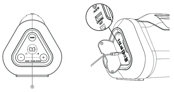 MONSTER 2MNSK0928 Blaster BoomBox Reimagined Portable Bluetooth Speaker- Charging