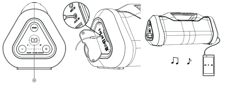 MONSTER 2MNSK0928 Blaster BoomBox Reimagined Portable Bluetooth Speaker- Playing Music