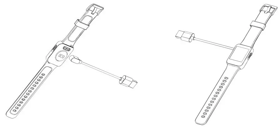 Shenzhen Xiaoju Intelligent Technology N23 Smart Watch User Manual - Charging schematic
