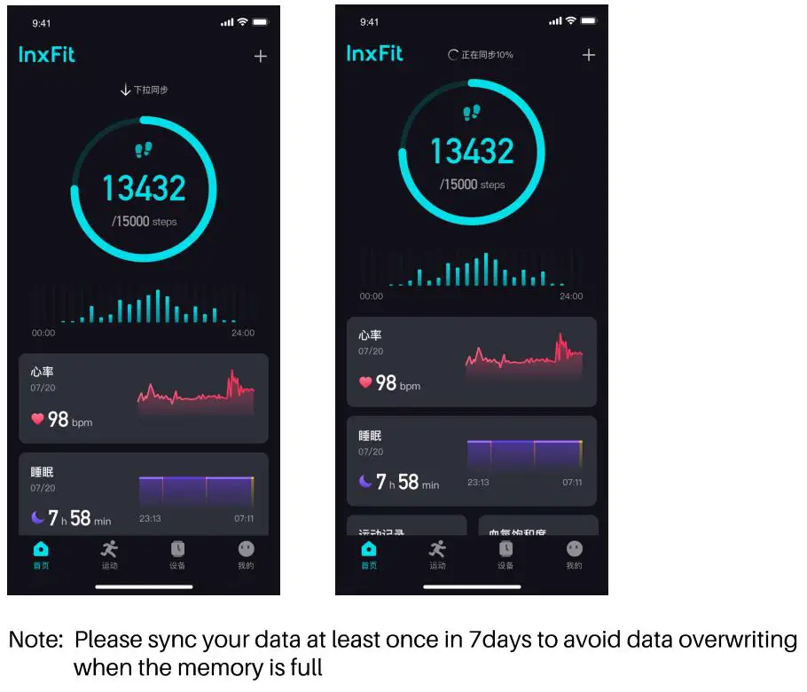 Shenzhen Xiaoju Intelligent Technology N23 Smart Watch User Manual - Data synchronization