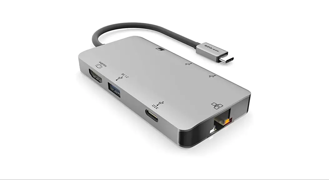 Ezquest X40030 Usb-c Multimedia Hub Adapter 8 Ports Instruction Manual