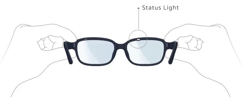 amazon Z4NEU3 Echo Frames 2nd Gen- status light