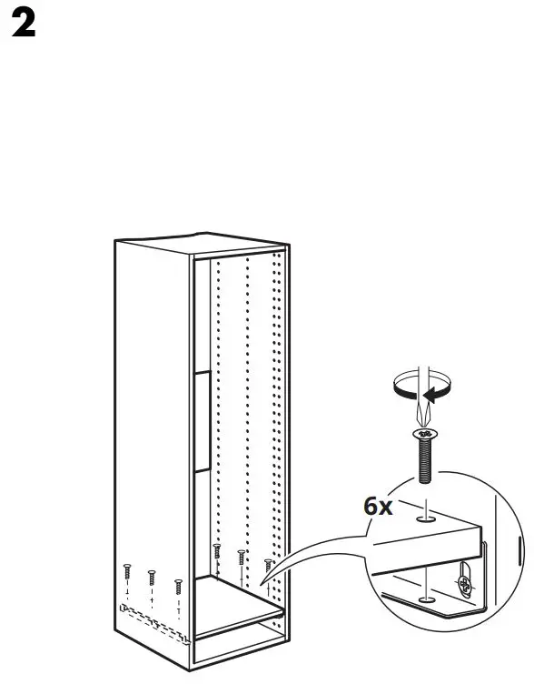 IKEA 404.964.66 FORKYLD Fridge with Freezer Compartment Instruction Manual - Installation 2-2