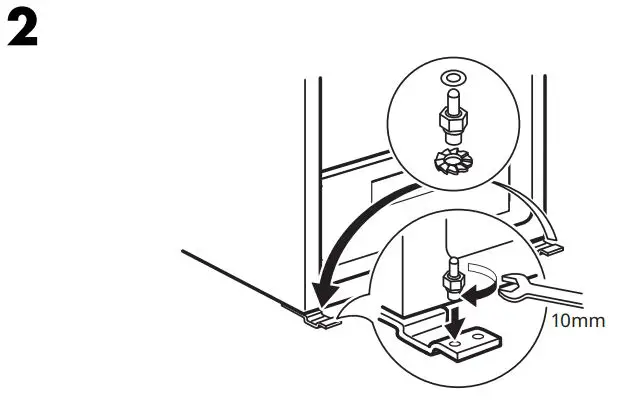 IKEA 404.964.66 FORKYLD Fridge with Freezer Compartment Instruction Manual - Installation 2