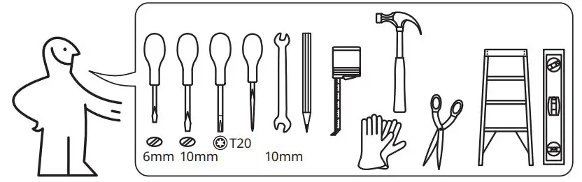 IKEA 404.964.66 FORKYLD Fridge with Freezer Compartment Instruction Manual - Need Accessory