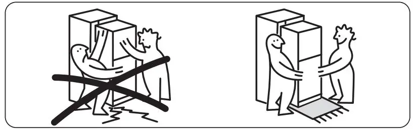 IKEA 404.964.66 FORKYLD Fridge with Freezer Compartment Instruction Manual - Proper assemble