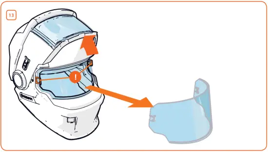 Replacing-KEMPPI-Gamma-GTH3-PFA/SFA/XFA-Welding-Helmet-Parts