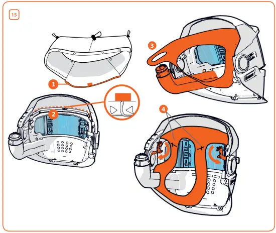 Replacing-KEMPPI-Gamma-GTH3-PFA/SFA/XFA-Welding-Helmet-Parts