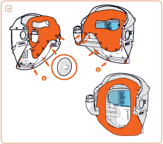 Replacing-KEMPPI-Gamma-GTH3-PFA/SFA/XFA-Welding-Helmet-Parts