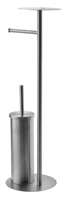 CUR AQUA 010583 Toilet Paper Holder with Brush