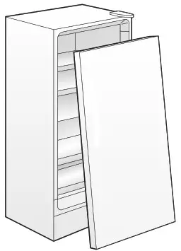 FRIGIDAIRE A19644502 Convertible Upright Freezer - door.