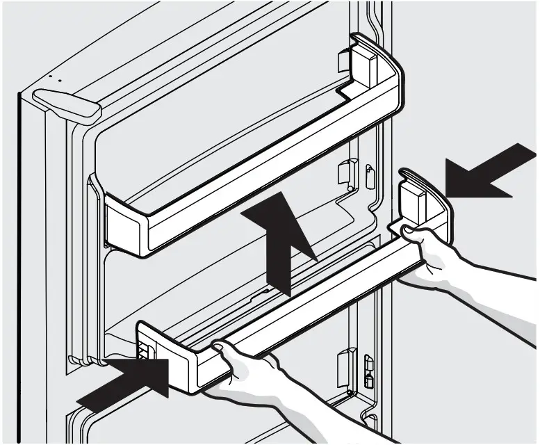 FRIGIDAIRE A19644502 Convertible Upright Freezer - the door