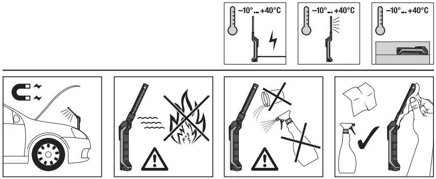 OSRAM LEDIL408 LEDinspect Pocket 200 High Quality Inspection Light - Ambient temperature