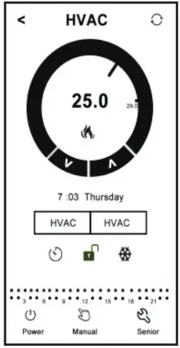 BEOK BOT 313 WiFi Boiler Thermostat - phone poro